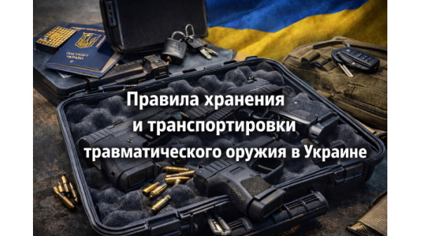 Правила хранения и транспортировки травматического оружия в Украине