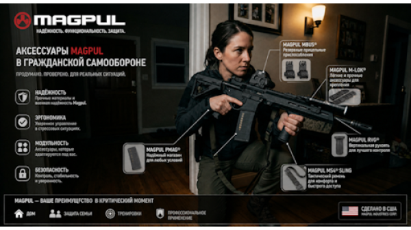 Чи можна використовувати аксесуари Magpul у цивільній самообороні?