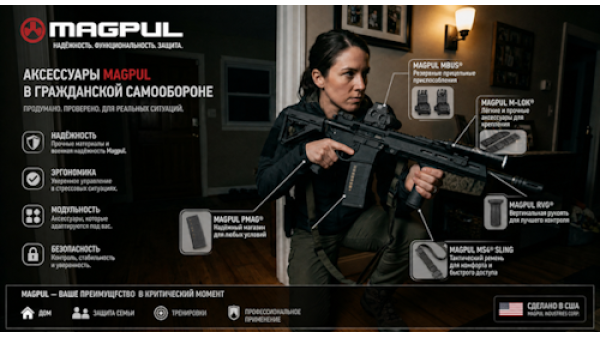 Чи можна використовувати аксесуари Magpul у цивільній самообороні?