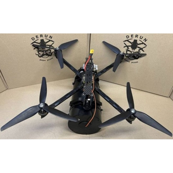 БпЛА 10” DERUN 1025O 12000 mAh, оптоволокно 10 км