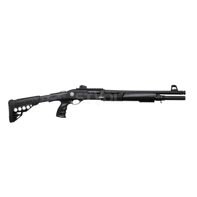 Ружье гладкоствольное Huglu 7+1 TR ATROX Tactic Black Telescopic Stock 12/47 см