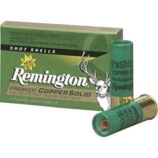 Патрон гладкоствольный Remington Premier 20/70, пуля Copper Solid