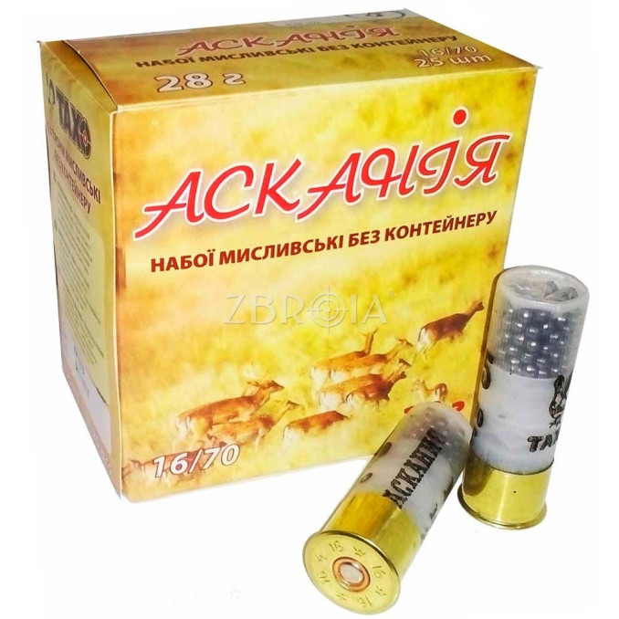 Патрон гладкоствольный Тахо Аскания кал.16 №1