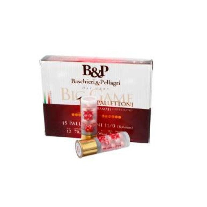 Патрон гладкоствольний B&P BIG GAME PALLETTONI кал.12 №11/0 (15 куль)
