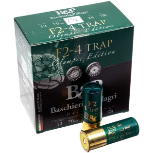 Патрон спортивний B&P F2 4TRAP к.12/20/70 25/250шт. №7.5 24гр