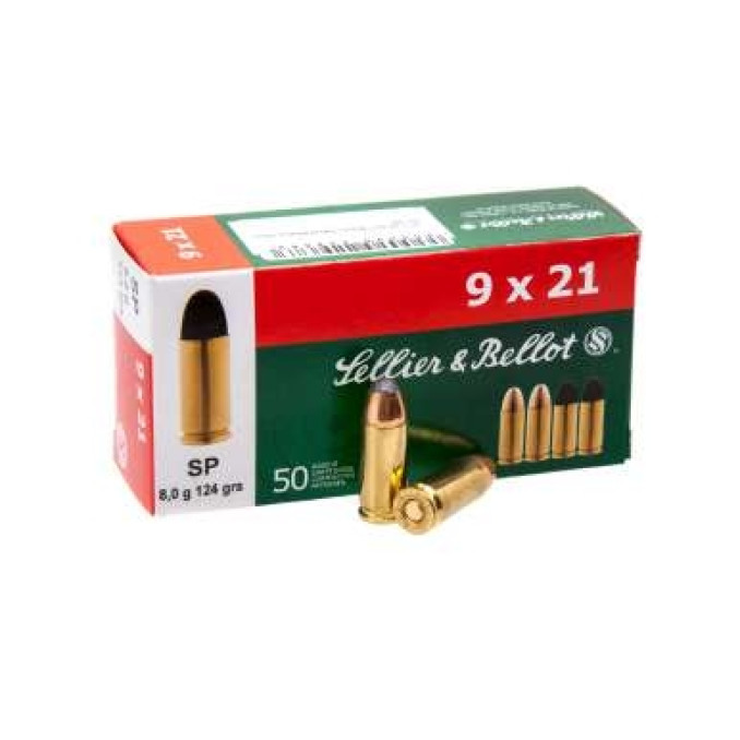 Патрон мисливський нарізний Sellier&Bellot к9x21 IMI SP