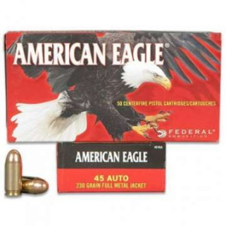 Патрон нарізний Federal American Eagle Auto кал .45 FMJ-SWC 14.9 гр (230GR)