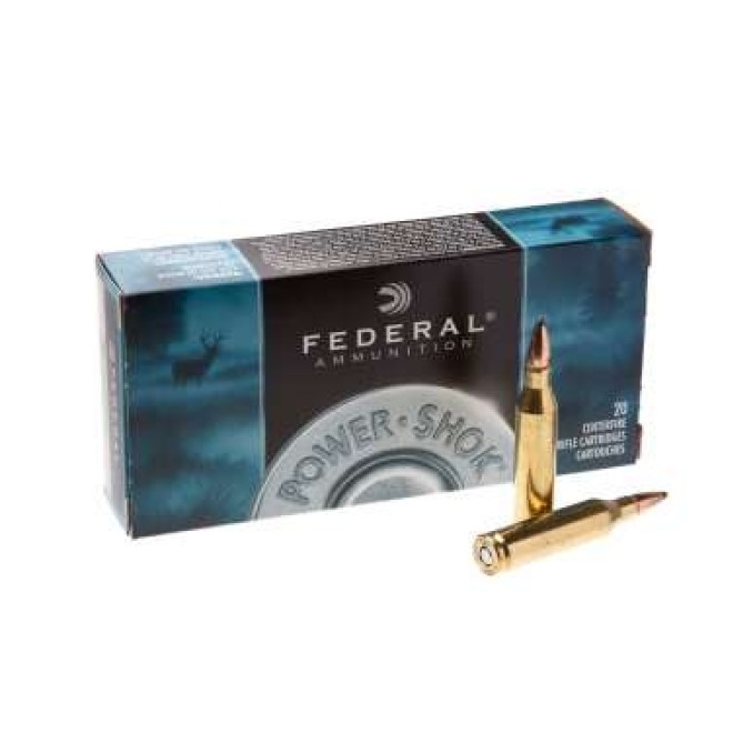 Патрон нарізний Federal Power-Shok 243win SP 5,18гр (80GR)
