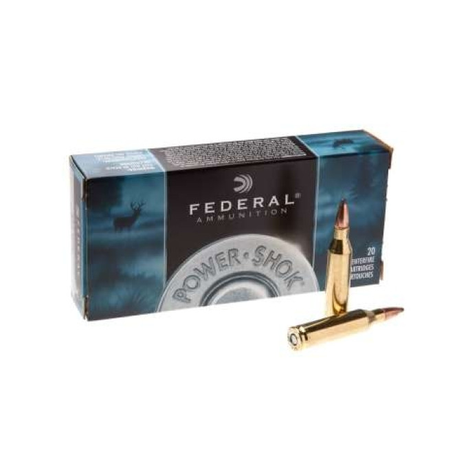 Патрон нарізний Federal Power-Shok 243win SP 6,48 гр (100GR)