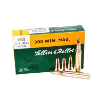 Патрон нарізний Sellier&Bellot 300WIN SPCE 11,7гр