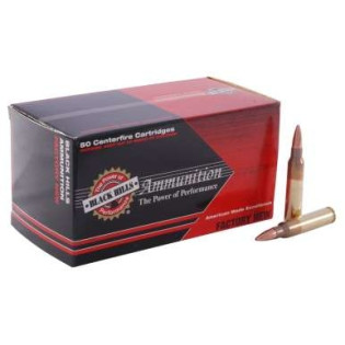 Патрон нарізний Black Hills 223Rem FMJ, 3,56 гр