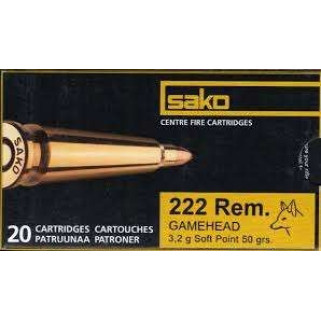 Патрон нарізний Sako Gamehead 222Rem SP 3,2гр