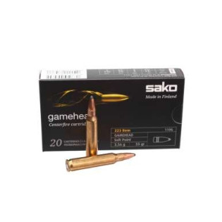 Патрон нарезной Sako Gamehead SP кал.223Rem 3,56гр