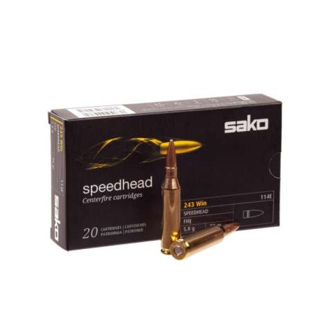 Патрон нарізний Sako Speedhead FMJ кал.243Win 5,8гр