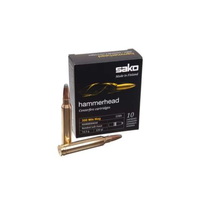 Патрон нарізний Sako Hammerhead SP кал.300WinMag 14,3гр