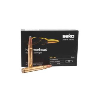 Патрон нарезной Sako Hammerhead SP кал9.3x62 18,5 гр