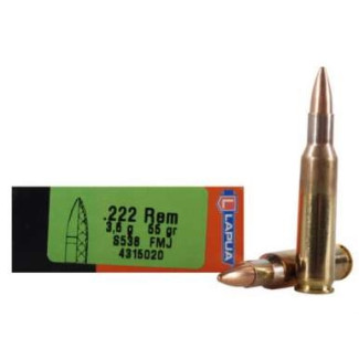 Патрон нарізний Lapua 222Rem FMJ, 3,6g
