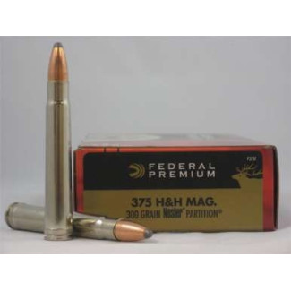 Патрон нарізний Federal Premium Cape-Shok 375H&H Mag Nosler Partition, 19,4гр (300GR)