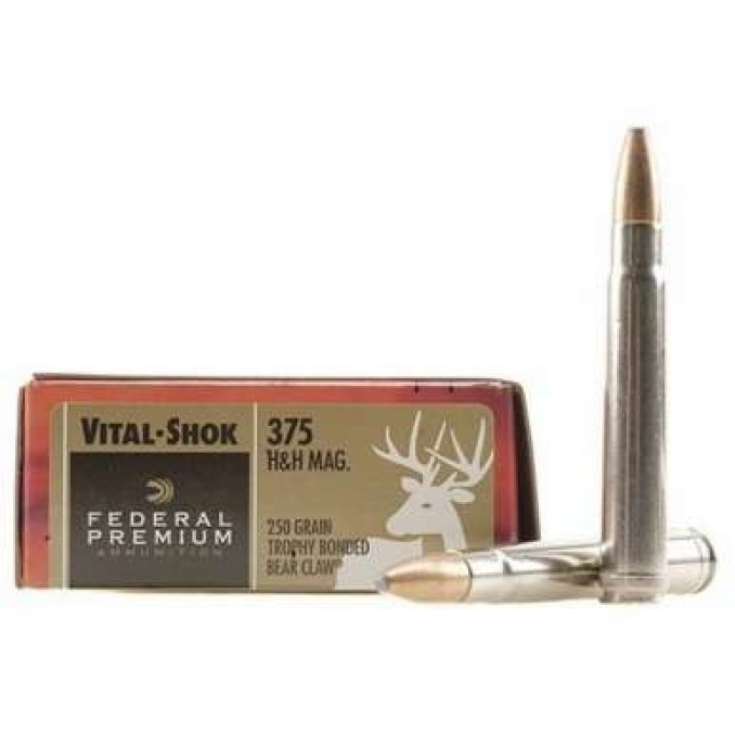 Патрон нарезной Federal Premium Vital-Shok 375H&H Mag T.B.B.C., 16,2 гр (250GR)