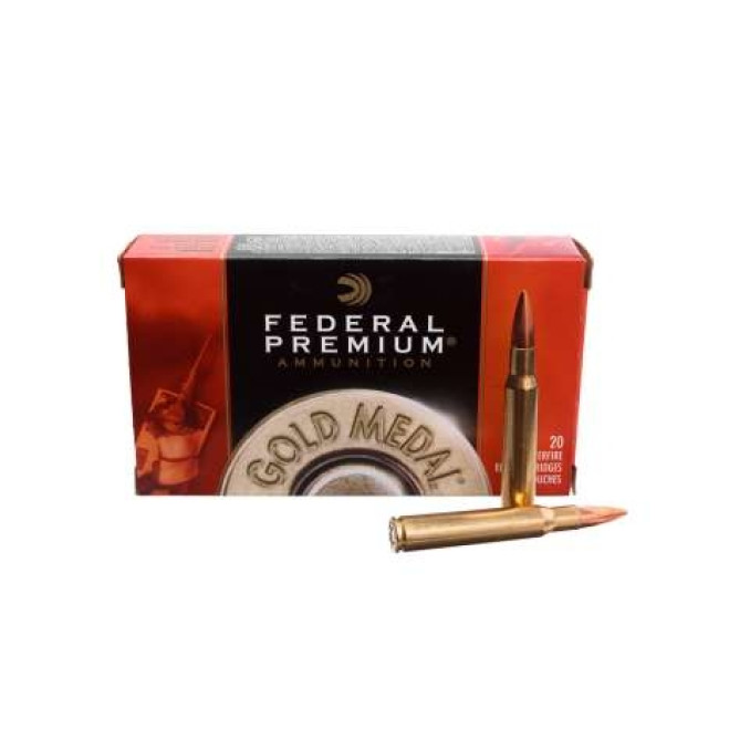 Патрон нарезной Federal Gold Medal 30-06 168GR(10,89 г) SIERRA Match King BTHP