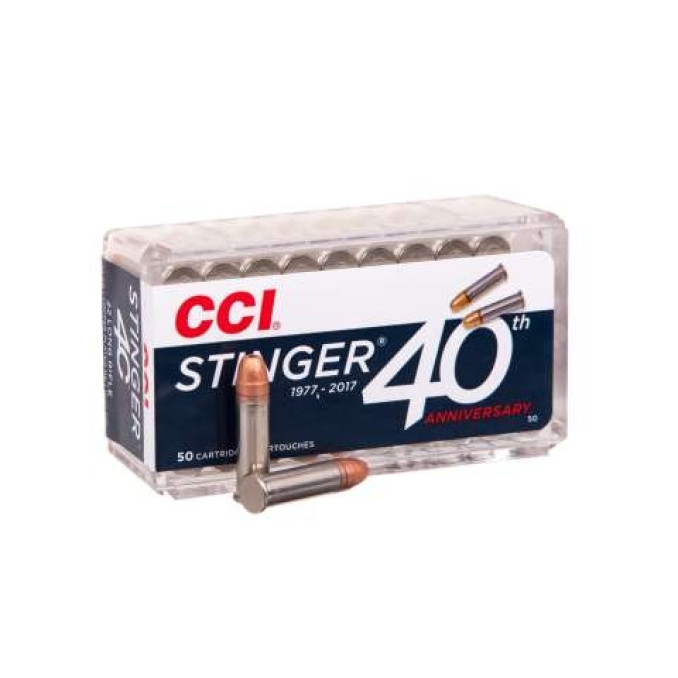 Патрон нарізний CCI STINGER 22LR 2,07гр