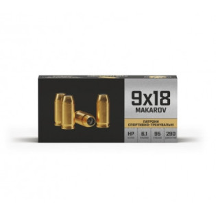 Патрон нарізний ТАХО 9x18 Макаров куля Mak Match HP (6.1гр)