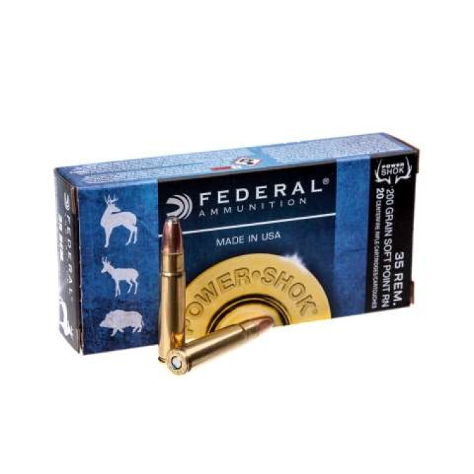 Патрон нарезной Federal Power-shok 35REM SP 12,96гр (200GR)