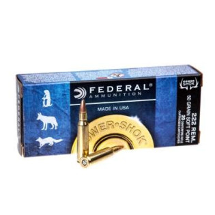 Патрон нарізний Federal Power-shok 222REM SP 3,24 гр (50GR)