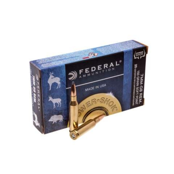 Патрон нарезной Federal Power-Shok 7MM-08 REM SPEER HC SP 9,72гр (150GR)