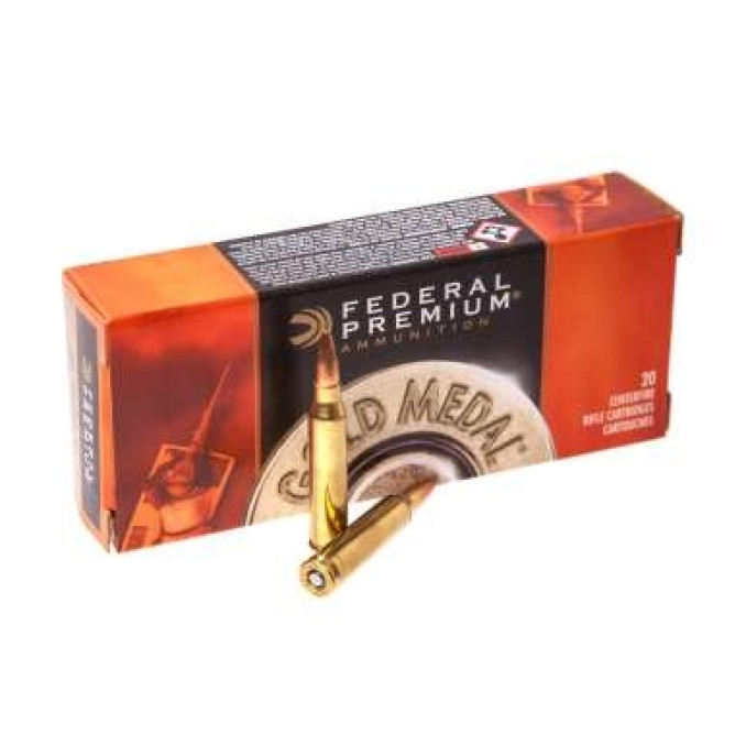 Патрон нарізний Federal Gold Medal 223Rem SIERRA Match King BTHP 4,99гр (77GR)