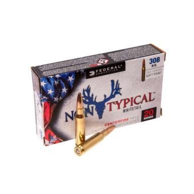 Патрон нарезной Federal NON-TYPICAL 308 WIN NTSP 11,66 гр (180GR)