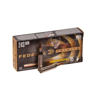 Патрон нарізний Federal PREMIUM Berger Hybrid Hunter кал.243WIN 95GR (6,16 г)