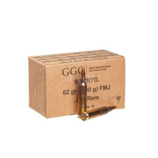Патрон нарізний GGG кал.223Rem FMJ 62gr, 4,02г