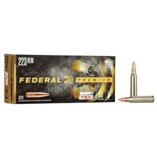 Патрон нарезной Federal V•Shok, 223 Rem, пуля 55GR , BARNES TSX