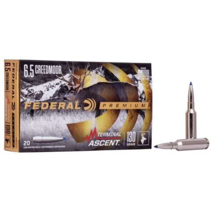 Патрон нарізний Federal Terminal Ascent, 6.5 Creedmoor, куля 130GR (8,42 г)