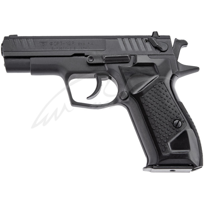 Пистолет травматический Форт-12Р с черным стволом