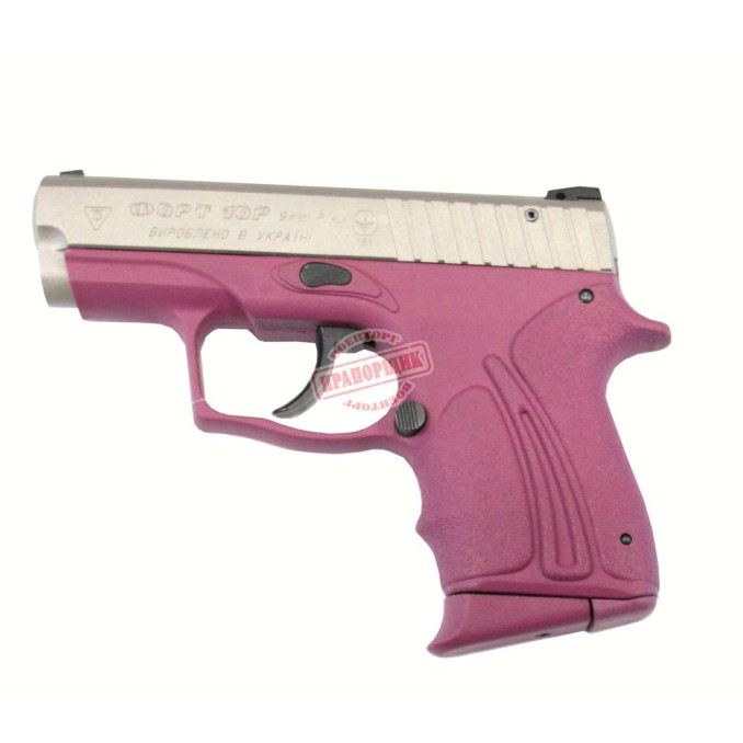 Пістолет травматичний Форт-10Р з малиновою ручкою