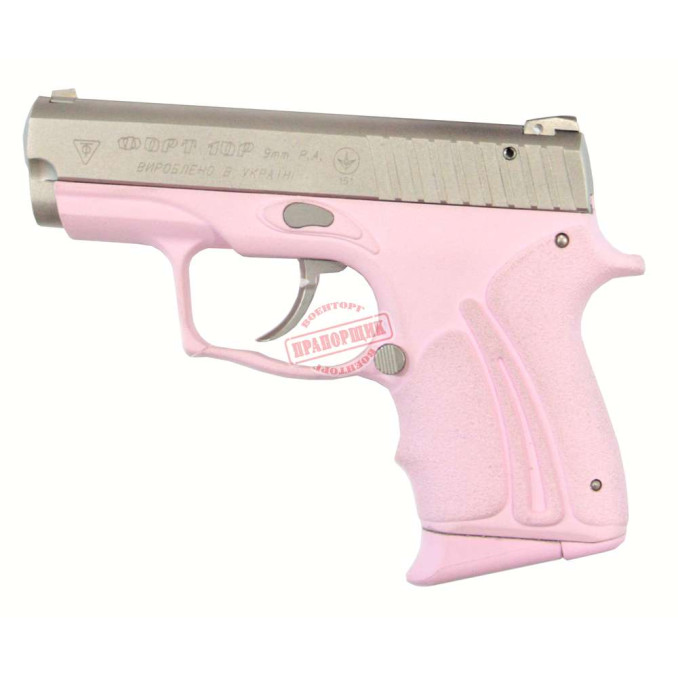 Пистолет травматический Форт-10Р с розовой ручкой