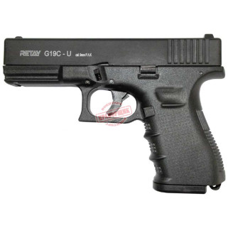 Пистолет стартовый RETAY G 19C BLACK (9 ММ)