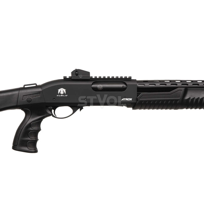 Рушниця гладкоствольна Huglu 7+1 ATROX Tactic Plus Black Telescopic Stock 12/46 см