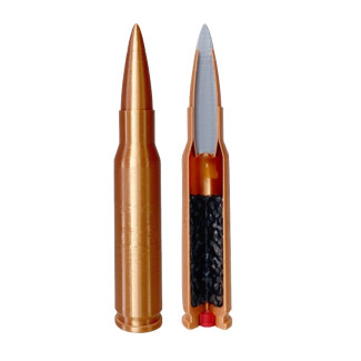 Макет патрону 7,62х51 НАТО (JSP) у розрізі 3/4